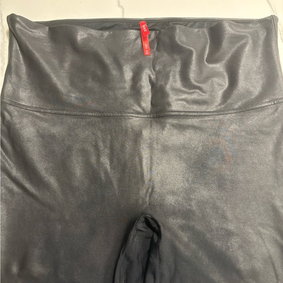 Spanx Black Faux Leather Leggings 3xl - Picture 3 of 6
